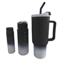 Kit com 3 Garrafas para carro academia e trabalho 270ml + 700ml + 1200ml